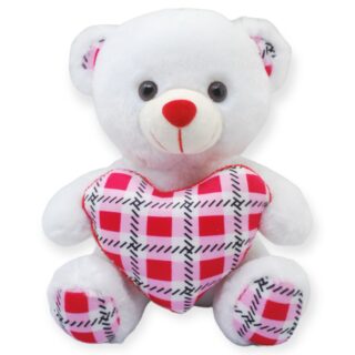 Oso Corazón Cuadry Blanco Med