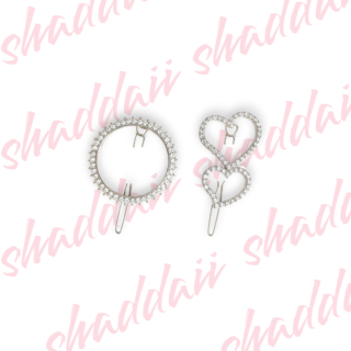 Broche para el cabello plateado