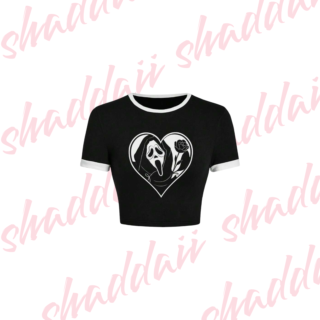 Halloween Shein Blusa de Dama Ghostface