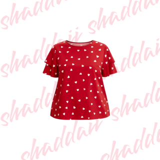 Shein Blusa de manga de olán