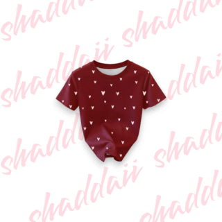 Shein Camiseta estampado corazones