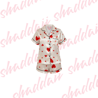 Shein Conjunto de pijama de manga corta