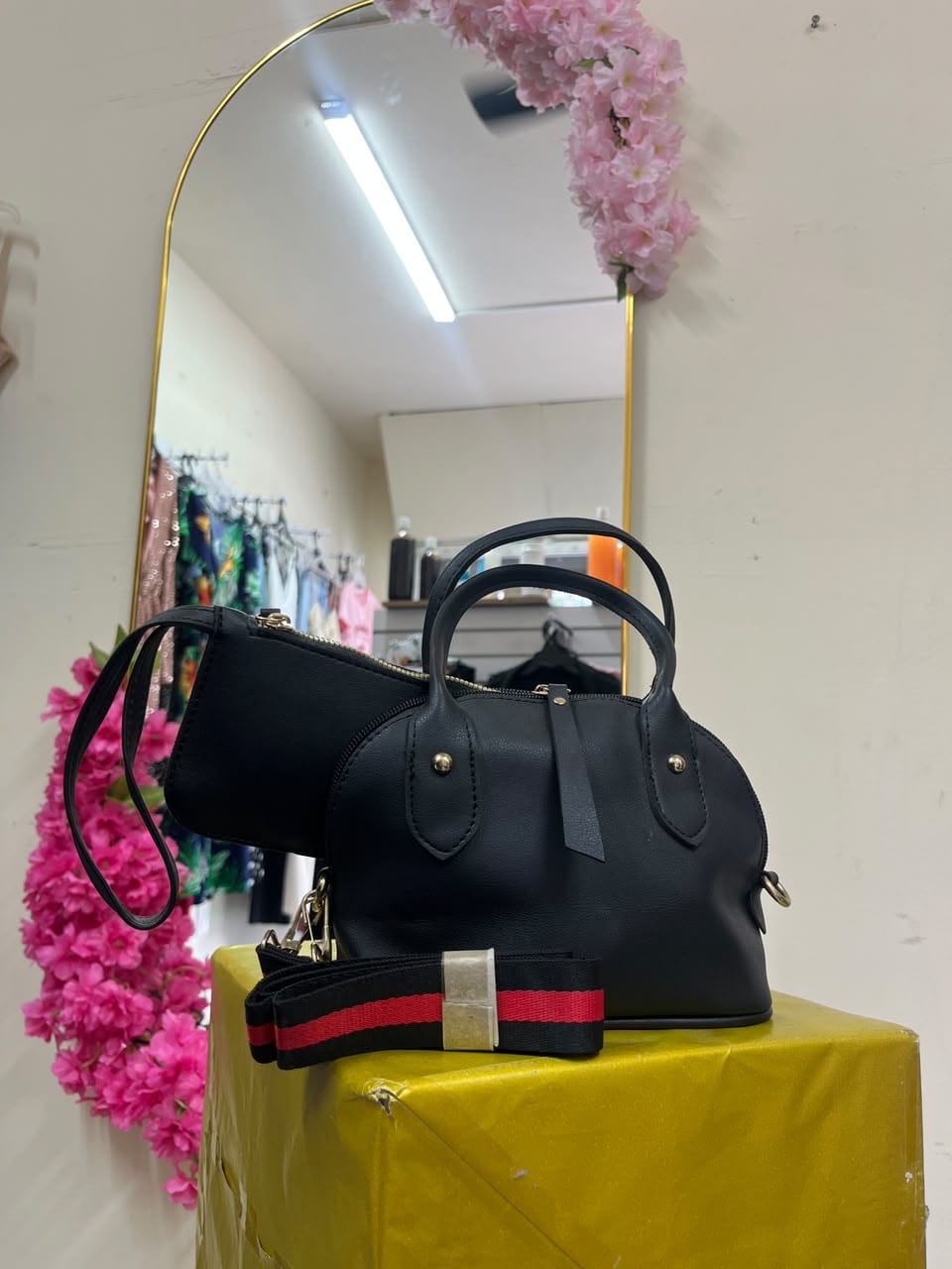 Bolso de Dama Chico Color Negro
