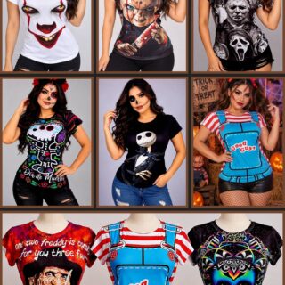 HALLOWEEN BLUSA DE DAMA (VARIOS)